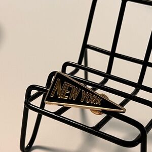Coach New York Pennant Pin